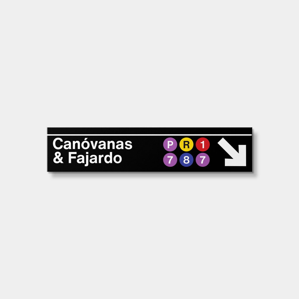 Custom Subway Transit Doorway Sign [36"x7"]