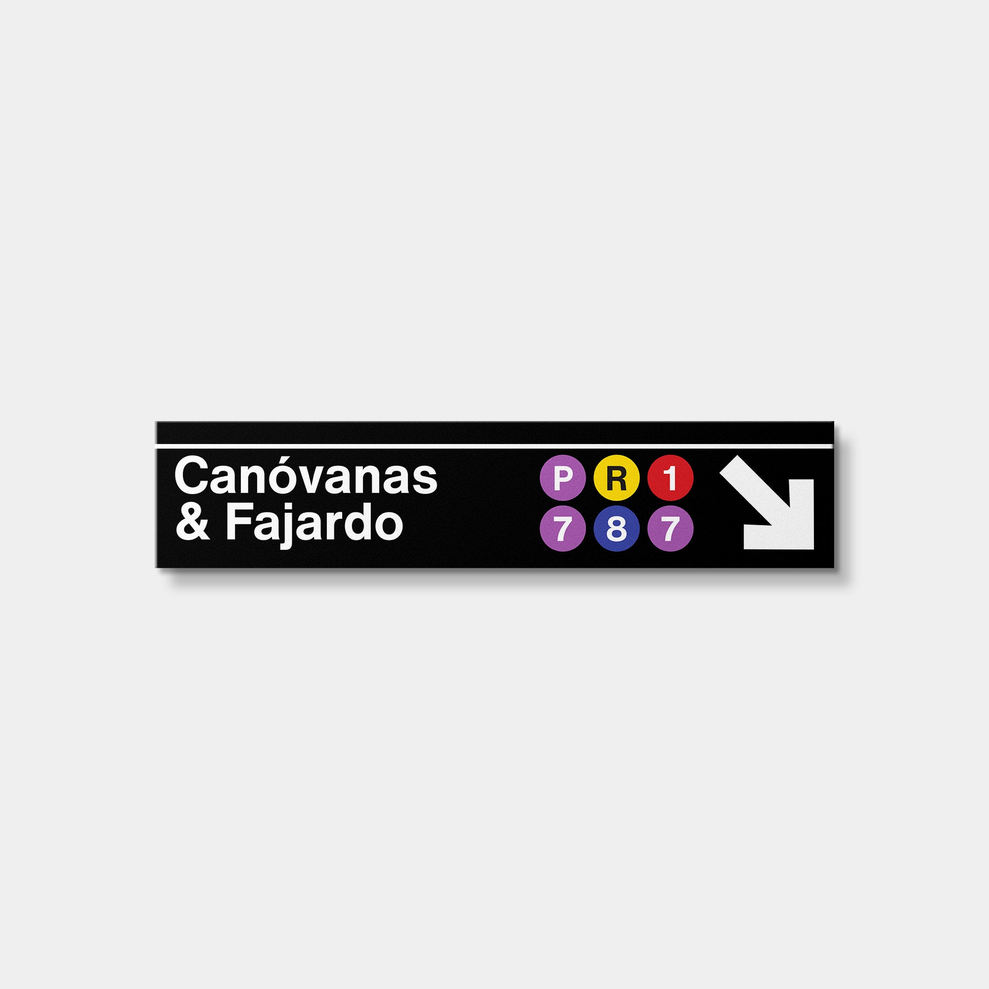 Custom Subway Transit Doorway Sign [36"x7"]