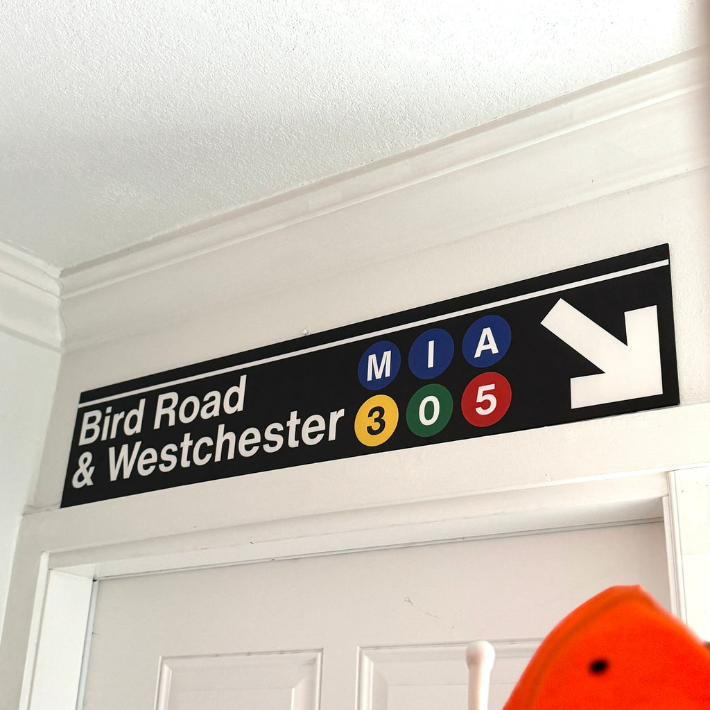 Custom Subway Transit Doorway Sign [36"x7"]